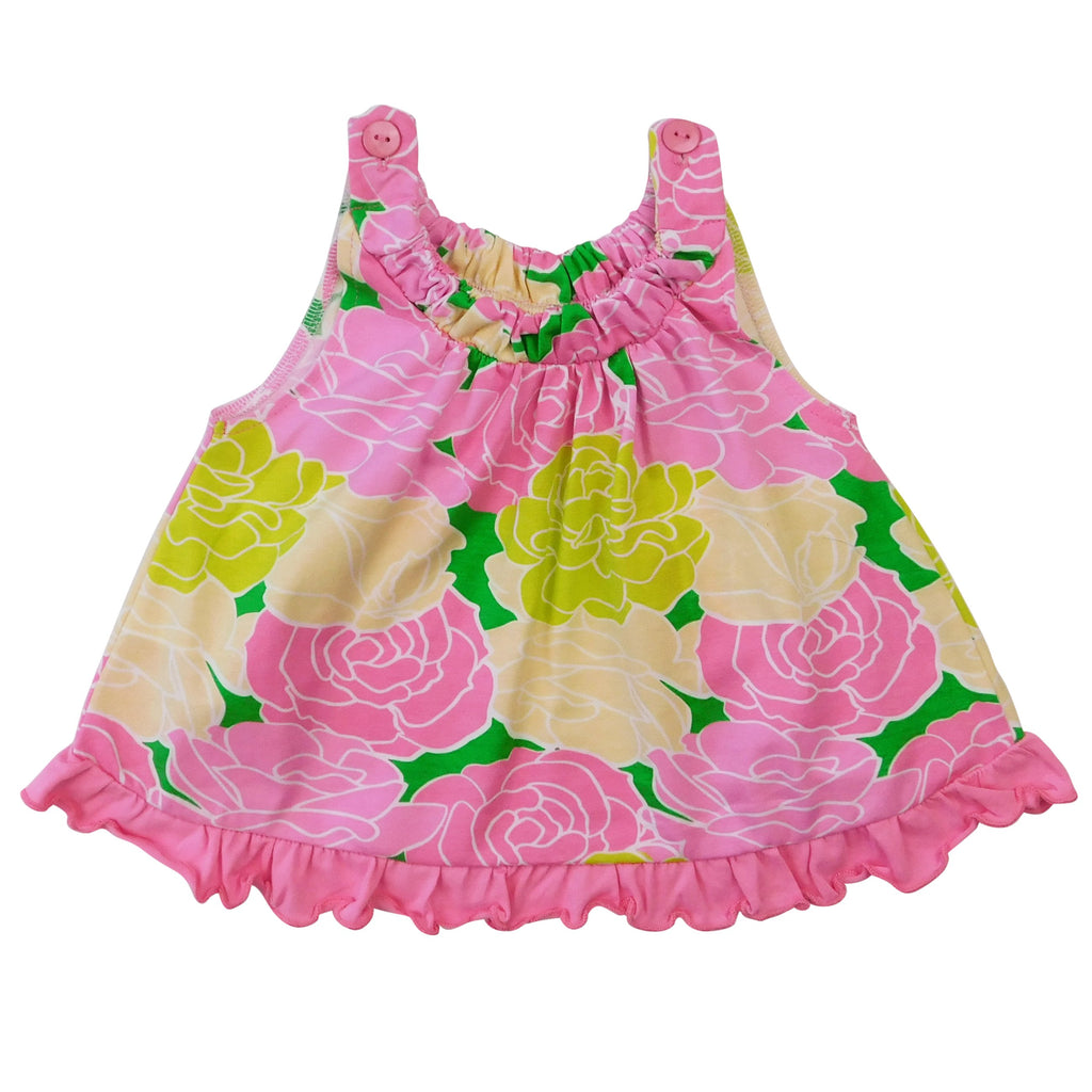 Girls Floral Summer Swing Tank Top