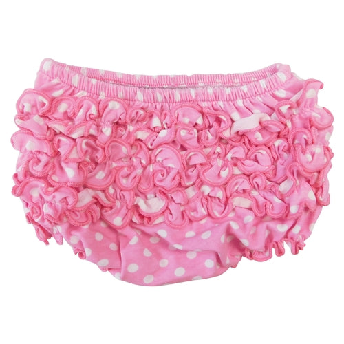 Girls Ruffle Butt Bloomers in Pink